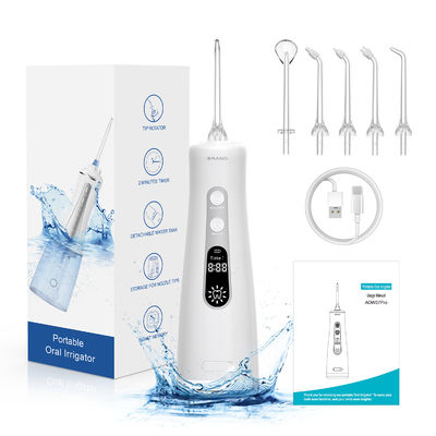 Oral Irrigator Dental Care 350ml Tank LED Display Rechargeable USB Portable Water Flosser