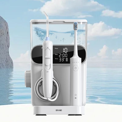 Electric Oral irrigator 1000ml Capacity 2 IN 1 Countertop Water Flosser with Toothbrush Combination